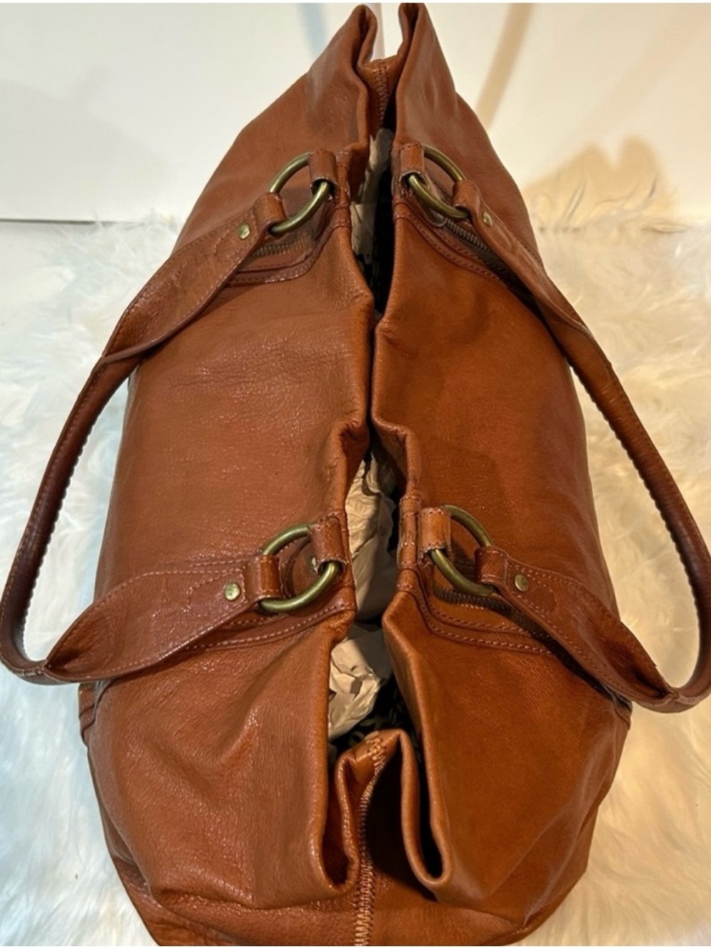 Sigrid Olsen Brown Leather Hobo structured Shoulder Bag - Picture 14 of 14